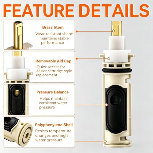 1222 Shower Cartridge Replacement Kit with Cartridge Puller Tool