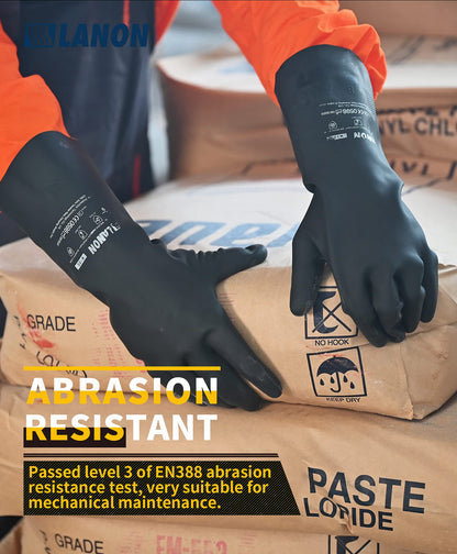 LANON Rubber Chemical Resistant Gloves