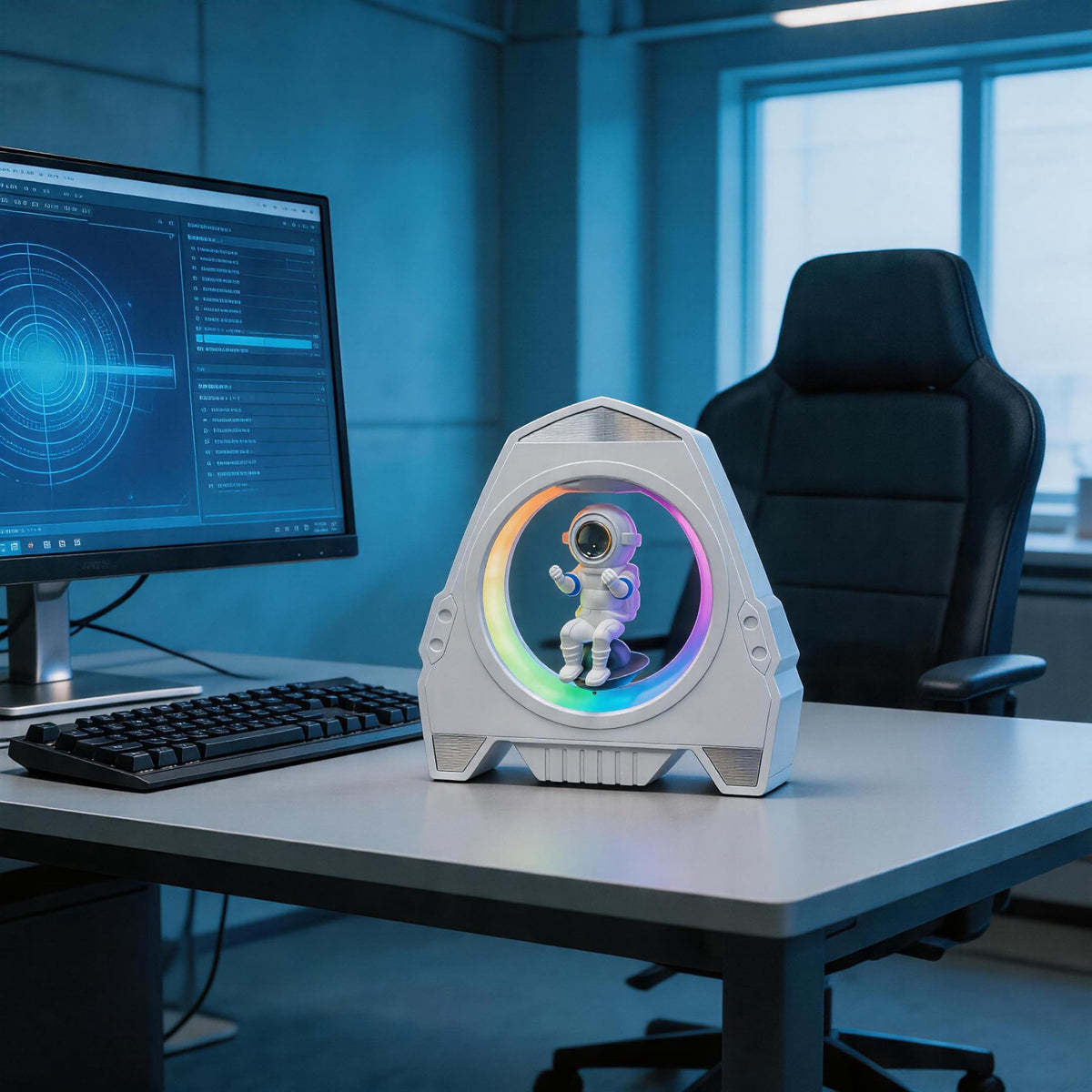 Magnetic Levitation Astronaut Decor (Colored Lights)