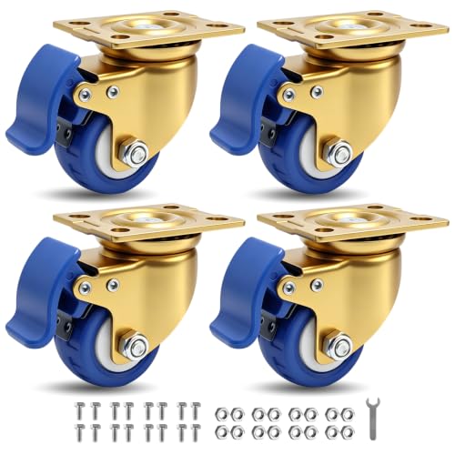 Golden Blue Wheel Low Gravity Heavy Duty Caster