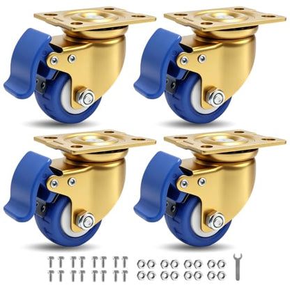 Golden Blue Wheel Low Gravity Heavy Duty Caster