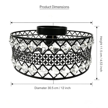 Crystal Ceiling Light Fixture (L)