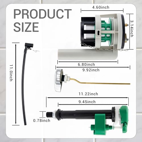 3 Inch Toilet Flush Valve Repair Kits Compatible with TOTO Replacement Parts (1Pcs)