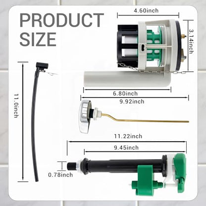 3 Inch Toilet Flush Valve Repair Kits Compatible with TOTO Replacement Parts (1Pcs)