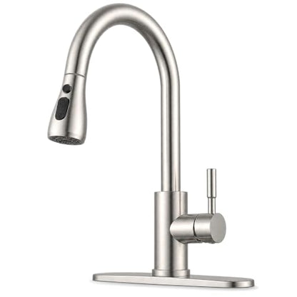 Commercial Kitchen Faucet with Pull Down Sprayer