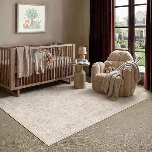 4x6 Light Cream Neutral Area Rug (Cream / 4' x 6' (Rectangular))
