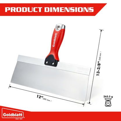 12" Stainless Steel Drywall Taping Knife (12")