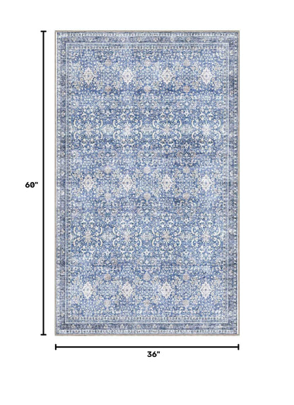 3x5 Area Rugs (Blue / 3' x 5' (Rectangular))