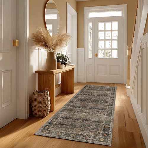 Hallway Washable Runner Rug 2×6 (Camel / 2' x 6' (Rectangular))