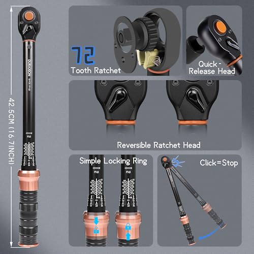 Torque Wrench Dual Range Scales