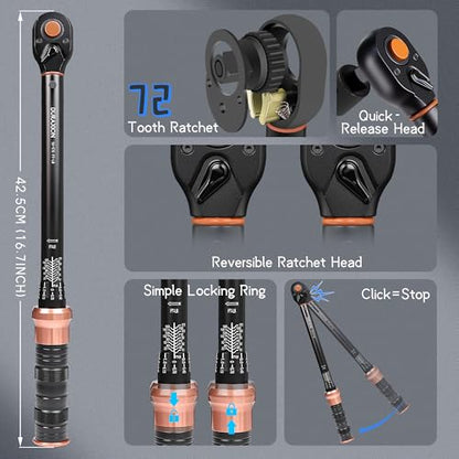 Torque Wrench Dual Range Scales