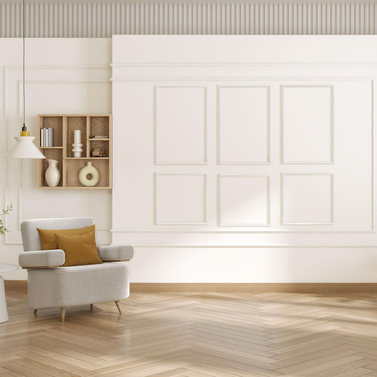 3 Set Pre Cut Accent Wall Molding Kit Wainscoting Panels (16X16 in)