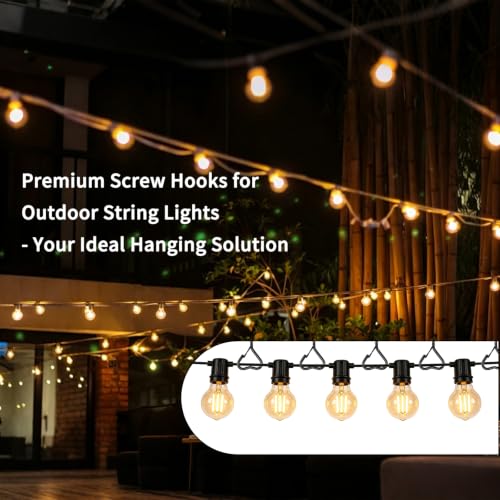 2.36IN Heart Shaped Screw Hooks for Hanging