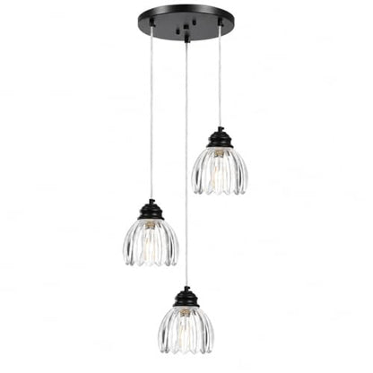 3153 5 Light Pendant Light Round Base cage