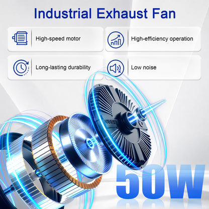 Nyhtqelz 12 Inch Shutter Exhaust Fan (12 inch)