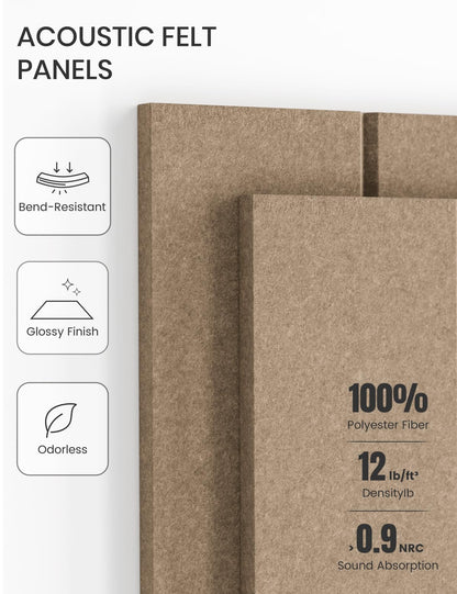 48" x 36" Large Felt Bulletin Board (Khaki / Bold-stripe 12-pack)