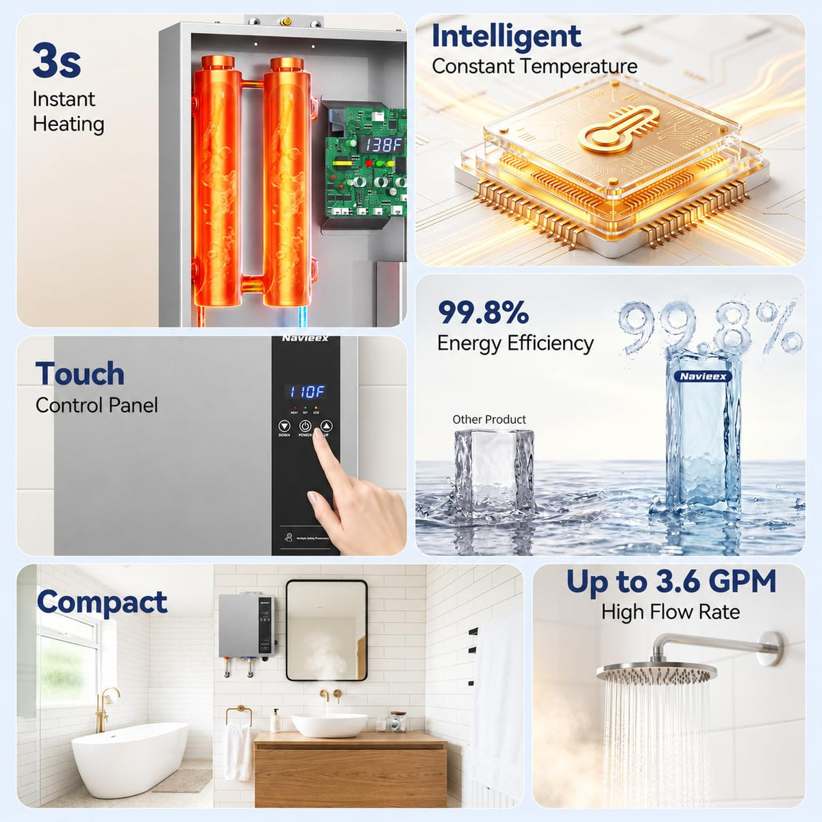 13kW Tankless Water Heater Electric