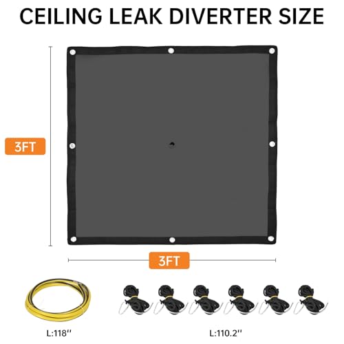 Ceiling Leak Diverter Tarp
