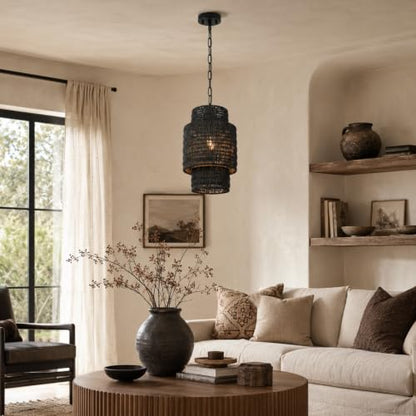 Farmhouse Rattan Lighting