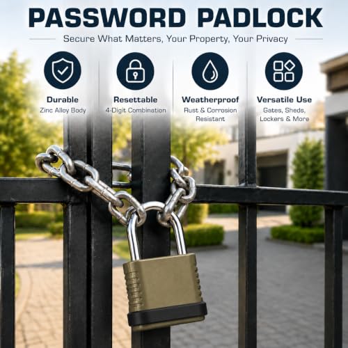 4 Digit Combination Padlock
