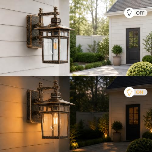 13'' Medium Outdoor Wall Light Fixture with Closed Bottom