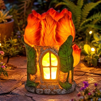 Fairy Garden House with Solar Light