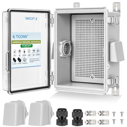 Outdoor Electrical Box with Ventilation Holes