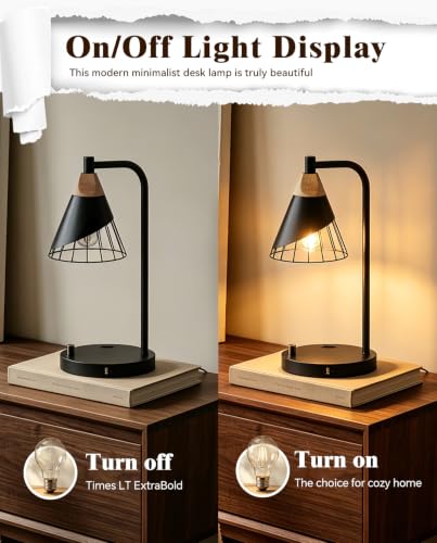 Industrial Table Lamp for Bedroom