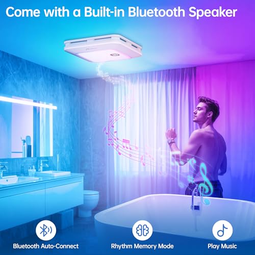 Bathroom Exhaust Fan with Bluetooth Speaker