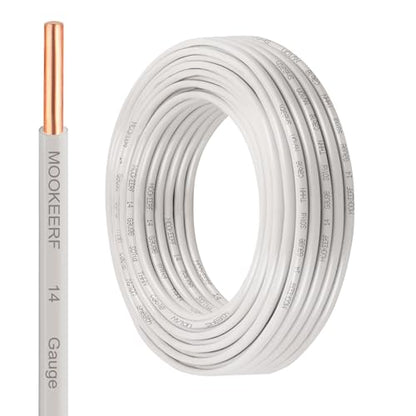 THHN Wire 14 Gauge 15FT (14 Gauge 15FT / White)