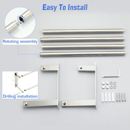Double Towel Bars for Bathroom