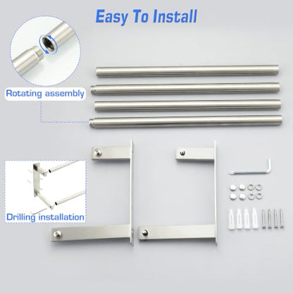 Double Towel Bars for Bathroom