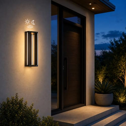 Outdoor Wall Lights with Dusk to Dawn Sensor 15W LED