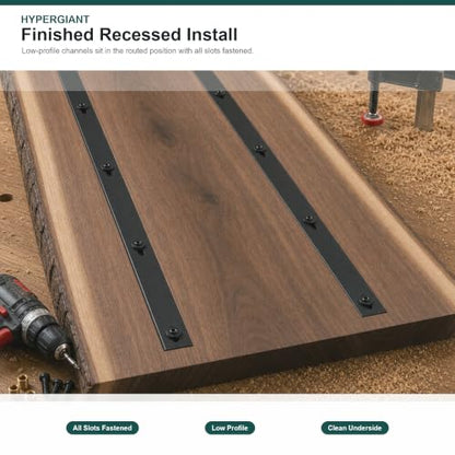 C Channel Steel Support Metal Support Bracing Hidden C Bracket for Table Top Live Edge Slab Woodworking
