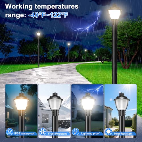 LED Post Top Light Post Lights Fixture with Photocell