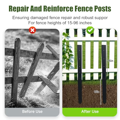 4Pcs Fence Post Repair Kit
