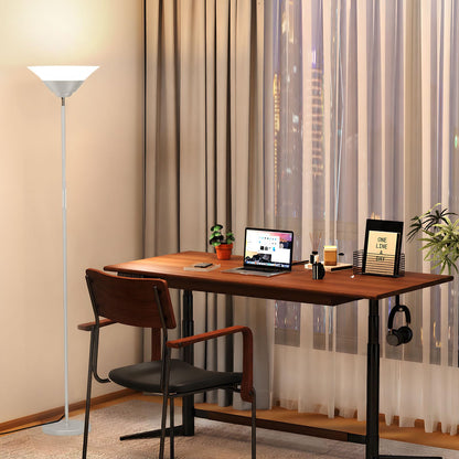 Torchiere Floor Lamp (Silver)