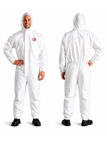 K Stone Hazmat Suit Disposable Coveralls Full Body Paint Suit PPE