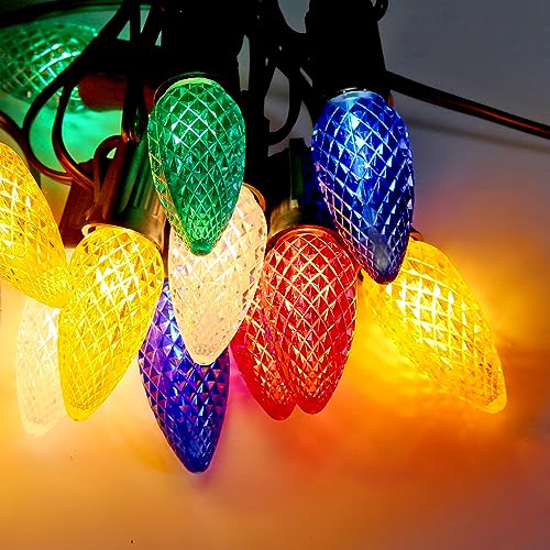 C9 LED Christmas Lights Shatterproof Waterproof Plastic
