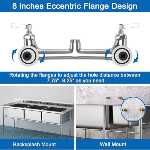 Commercial Faucet with Sprayer for Kitchen Staff