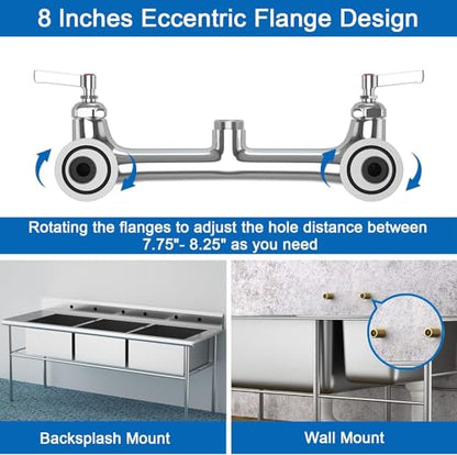 Commercial Faucet with Sprayer for Kitchen Staff