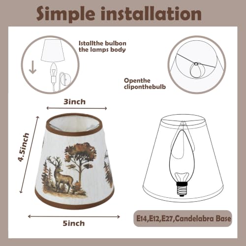 Mini Lamp Shade Chandelier Shades Set of 6
