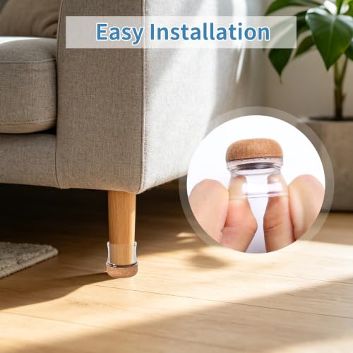 24 Pcs Silicone Chair Leg Floor Protector