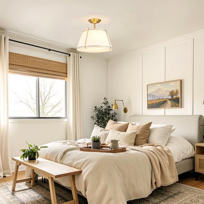 Semi Flush Mount Ceiling Light 16" for Living Room