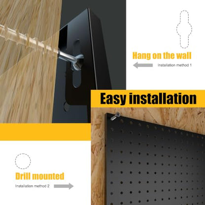 2 4 Pcs Metal Pegboard Panels