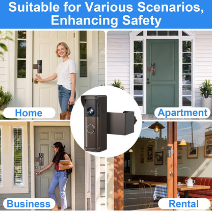 Anti Theft Doorbell Mount Compatible with Ring Newest 2026 Battery Doorbell (Brown)
