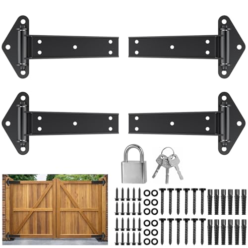 Heavy Duty Gate Hinges 13" 1100Lbs Capacity 4 Pcs Solid Carbon Steel