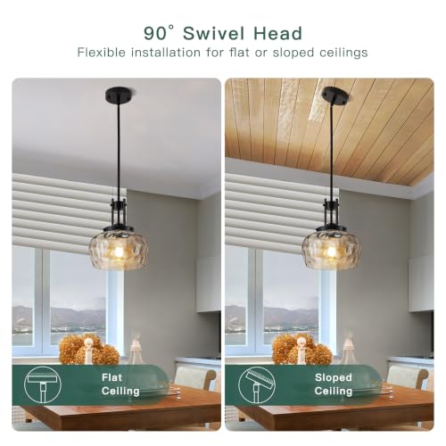 Glass Pendant Lights Kitchen Island
