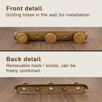 1 Pack Coat Rack Zinc Alloy Heavy Duty Towel