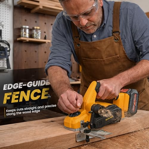 Brushless Cordless Hand Planer Compatible with Dewalt 20V MAX Battery